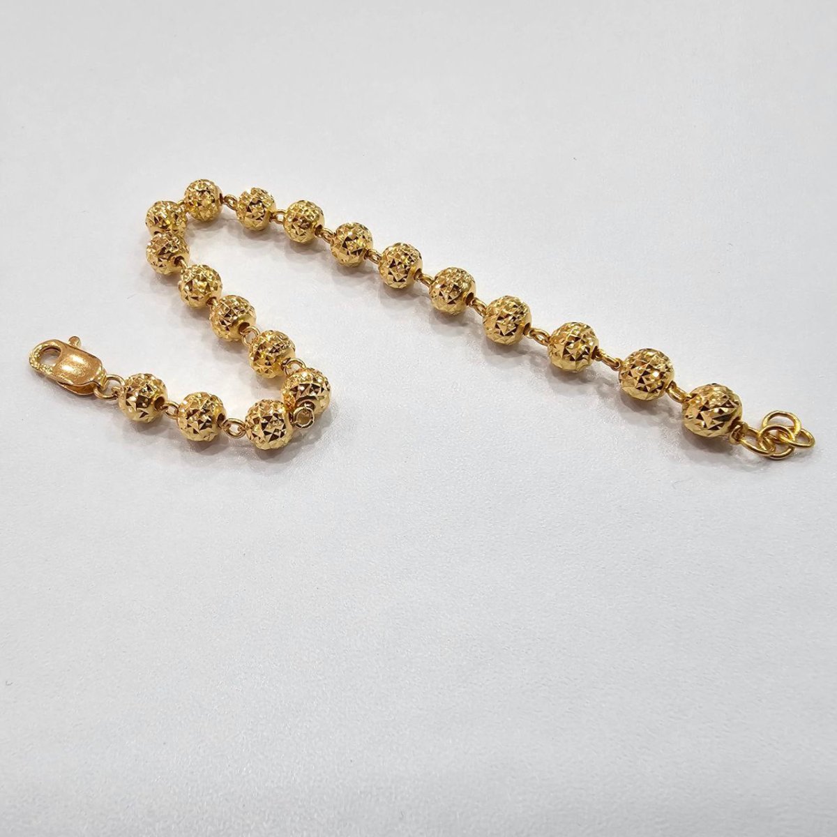 22k / 916 Gold Cutting Bead Design Bracelet V2 - 22k gold 22k gold bracelet 916 gold Bracelets