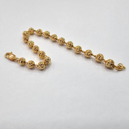 22k / 916 Gold Cutting Bead Design Bracelet V2 - 22k gold 22k gold bracelet 916 gold Bracelets