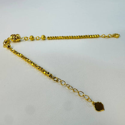 22k / 916 Gold Cutting Shiny Barrel Bracelet - Best Gold Shop 22k gold 22k gold bracelet 916 gold Bracelets