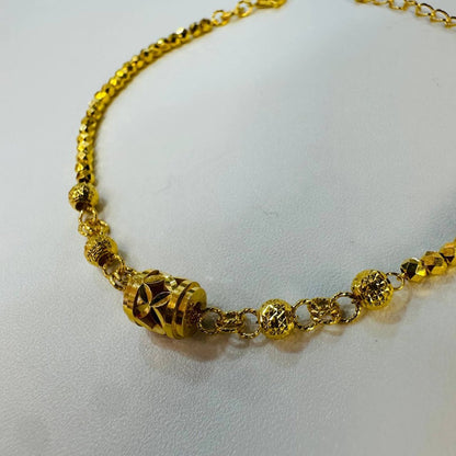 22k / 916 Gold Cutting Shiny Barrel Bracelet - Best Gold Shop 22k gold 22k gold bracelet 916 gold Bracelets