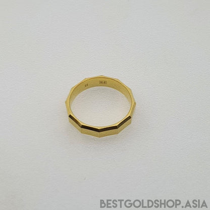 22k / 916 Gold Decagon Ring (smooth finish) - Best Gold Shop 22k gold 22k gold ring 916 gold 916 gold