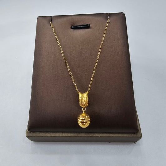 22k / 916 Gold Disco vintage ball Necklace by Best Gold Shop - Best Gold Shop 22k gold 22k gold chain 916 gold Necklaces