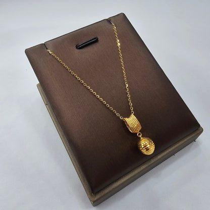 22k / 916 Gold Disco vintage ball Necklace by Best Gold Shop - Best Gold Shop 22k gold 22k gold chain 916 gold Necklaces