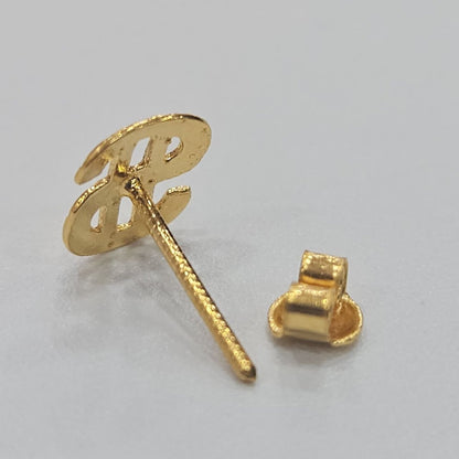 22k / 916 gold dollar Earring by Best Gold Shop - Best Gold Shop 22k gold 22k gold earring 916 gold Earrings