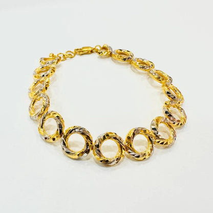 22k / 916 Gold Donut Ring Bracelet - Best Gold Shop 22k gold 22k gold bracelet 916 gold Bracelets