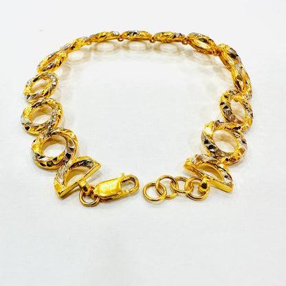 22k / 916 Gold Donut Ring Bracelet - Best Gold Shop 22k gold 22k gold bracelet 916 gold Bracelets