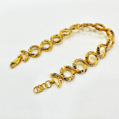 22k / 916 Gold Donut Ring Bracelet - Best Gold Shop 22k gold 22k gold bracelet 916 gold Bracelets