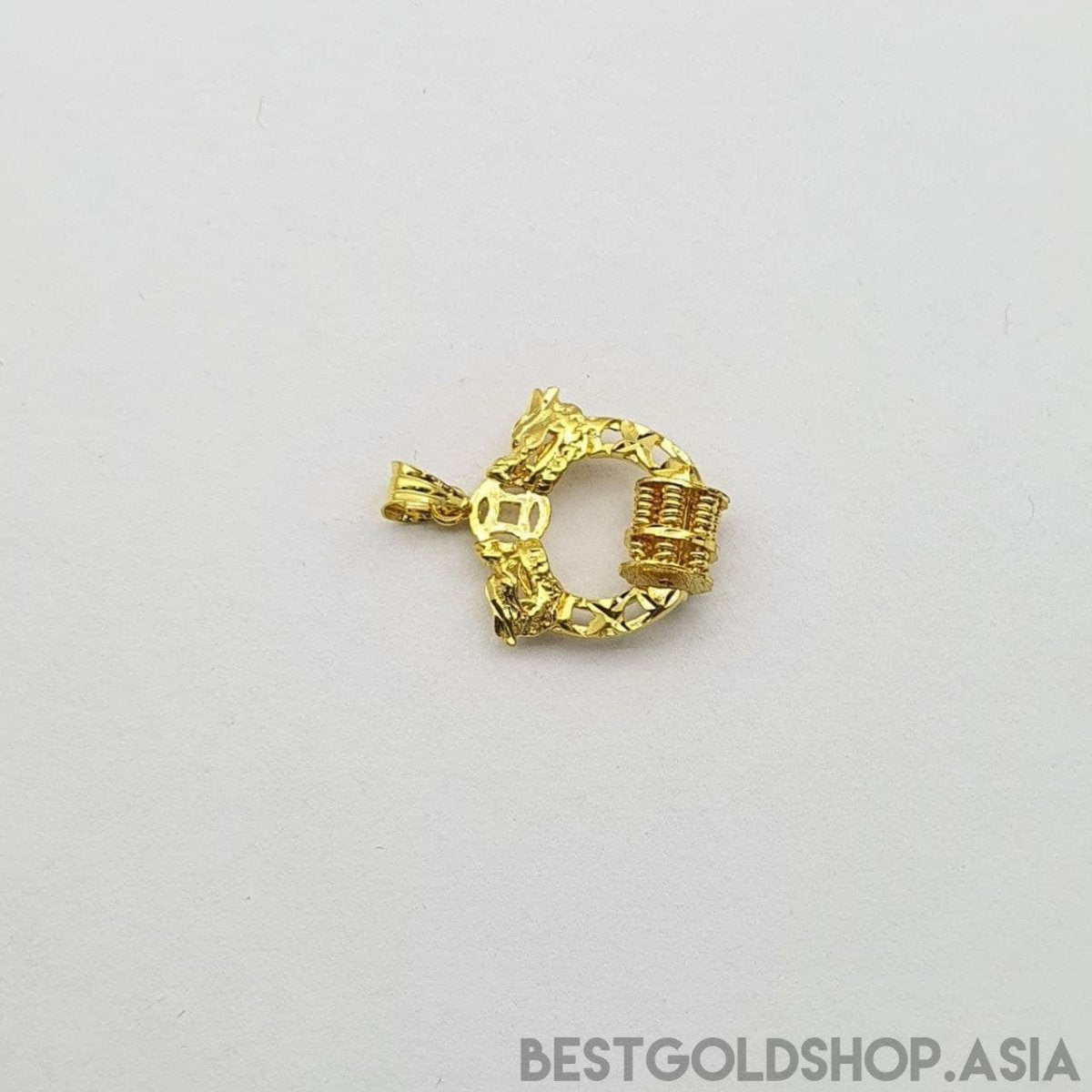 22k / 916 gold Dragon abacus pendant - Best Gold Shop 22k gold 22k gold pendant 916 gold 916 gold