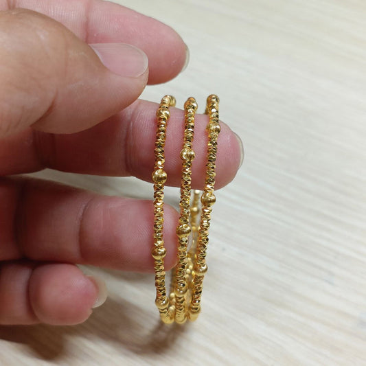 22k / 916 Gold Elastic Bead Bangle-Bracelets-Best Gold Shop