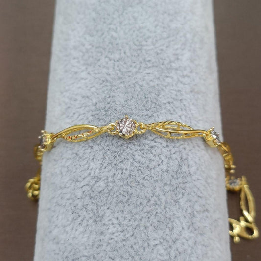 22k / 916 Gold Elegant Bracelet Single side - Best Gold Shop 22k gold 22k gold bracelet 916 gold Bracelets