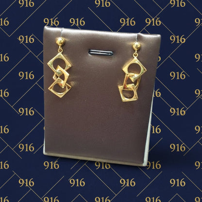 22k / 916 Gold Fancy Earring Simple and Elegant DesignEarringsBest Gold Shop
