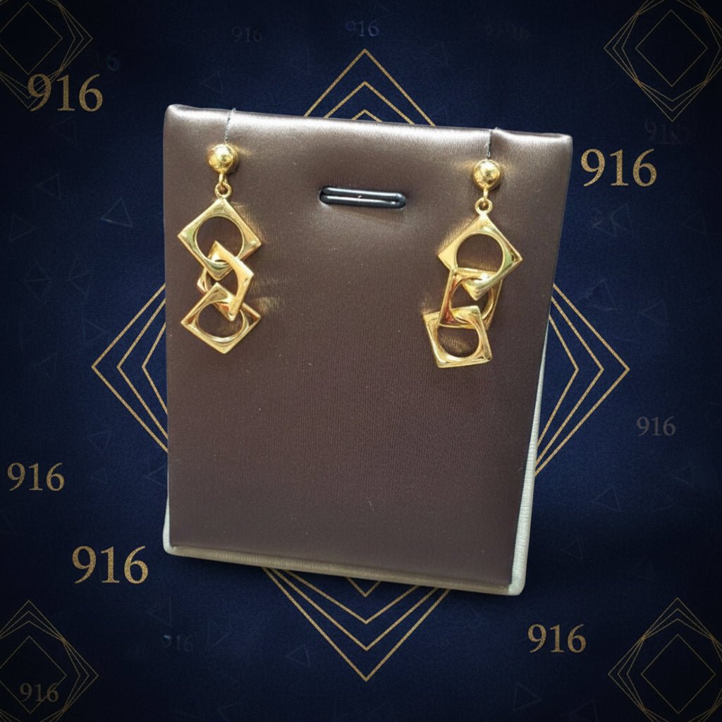 22k / 916 Gold Fancy Earring Simple and Elegant DesignEarringsBest Gold Shop