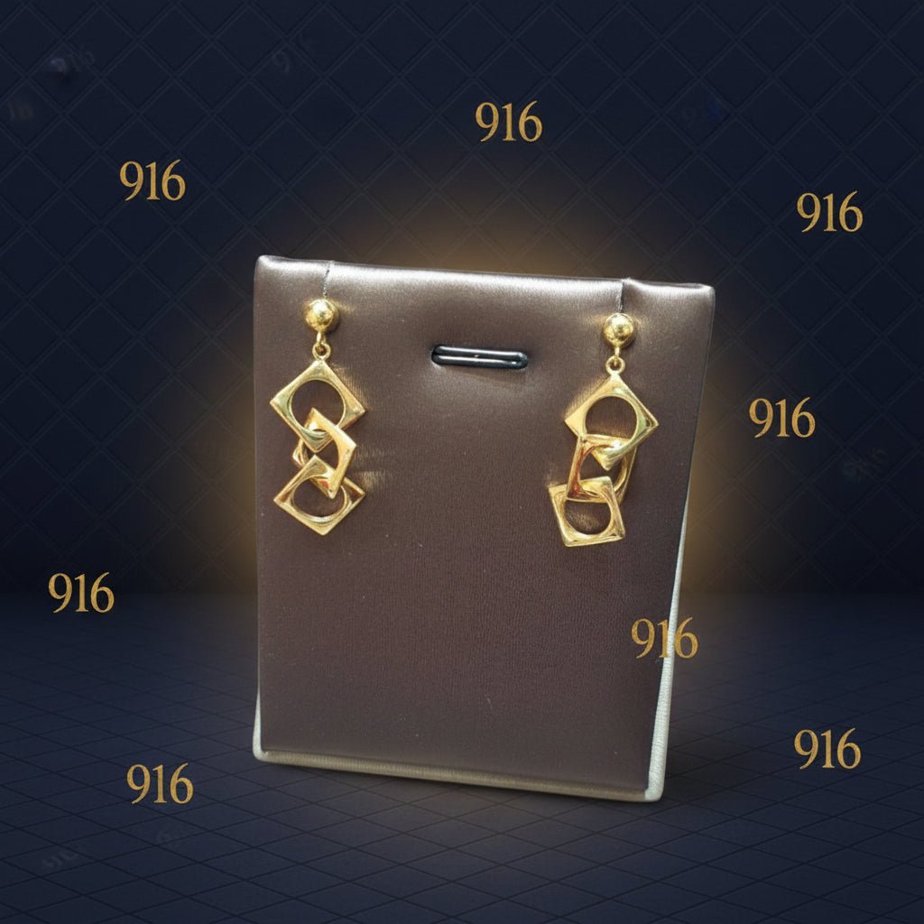 22k / 916 Gold Fancy Earring Simple and Elegant DesignEarringsBest Gold Shop