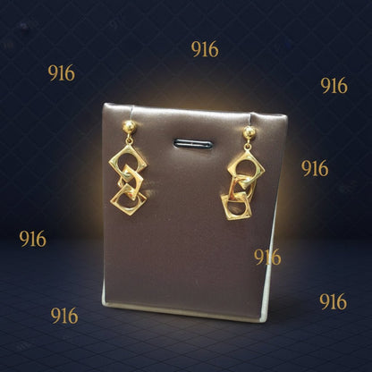 22k / 916 Gold Fancy Earring Simple and Elegant DesignEarringsBest Gold Shop
