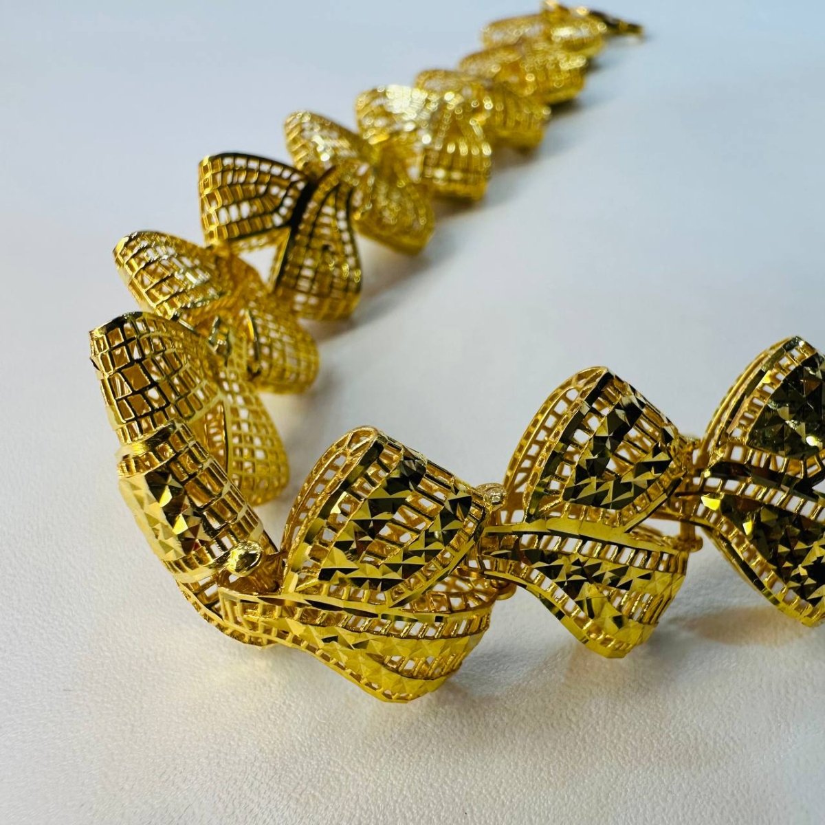 22K / 916 Gold Fancy Fan Design Bracelet Shiny Elegant - Best Gold Shop 22k gold 22k gold bracelet 916 gold Bracelets