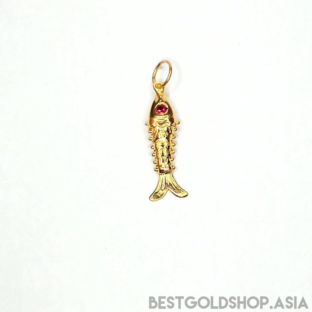 22k / 916 Gold Fighting Fish Pendant Different Size - Best Gold Shop 22k gold 22k gold pendant 916 gold 916 gold