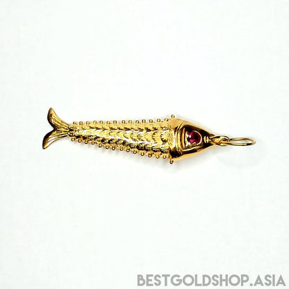 22k / 916 Gold Fighting Fish Pendant Different Size - Best Gold Shop 22k gold 22k gold pendant 916 gold 916 gold