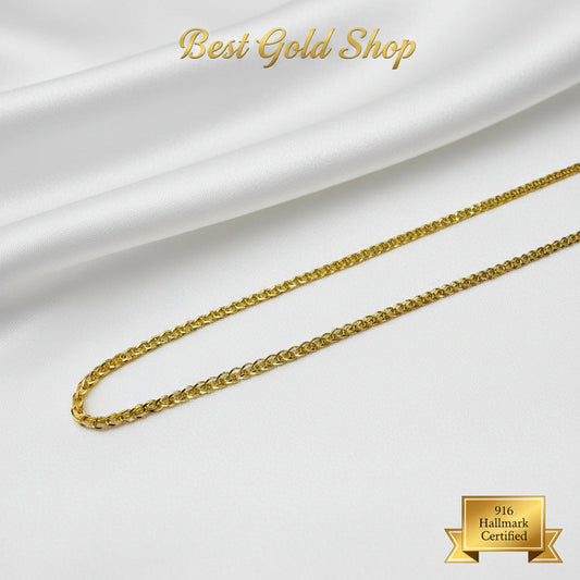 22K / 916 Gold Flat Anchor Chain by Best Gold ShopNecklacesBest Gold Shop