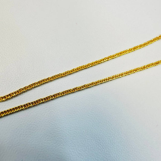 22k / 916 Gold Flat Light Weight Necklace by Best Gold Shop - Best Gold Shop 22k gold 22k gold necklace 916 gold Necklaces