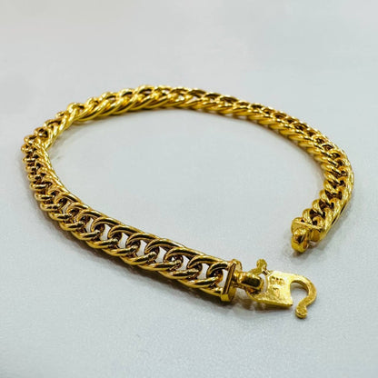 22k / 916 Gold Flat Spike Bracelet - Best Gold Shop 22k gold 22k gold bracelet 916 gold Bracelets