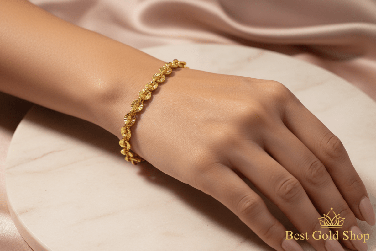 22k / 916 Gold Floral Bracelet by Best Gold ShopBraceletsBest Gold Shop