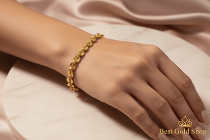 22k / 916 Gold Floral Bracelet by Best Gold ShopBraceletsBest Gold Shop