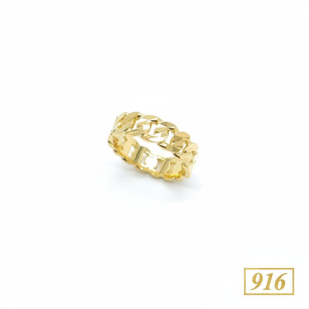 22k / 916 Gold Full Round Milo Ring by Best Gold ShopRingsBest Gold Shop