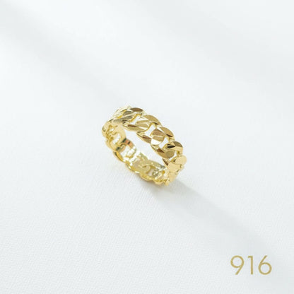 22k / 916 Gold Full Round Milo Ring by Best Gold ShopRingsBest Gold Shop