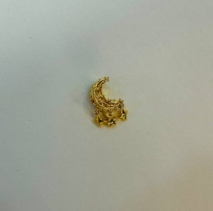22k / 916 Gold Graceful Moon Design Charm - Best Gold Shop 22k gold 22k Gold Charms 22k gold pendant Charms & Pendants