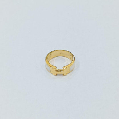 22k / 916 Gold H Design Ring White-916 gold-Best Gold Shop