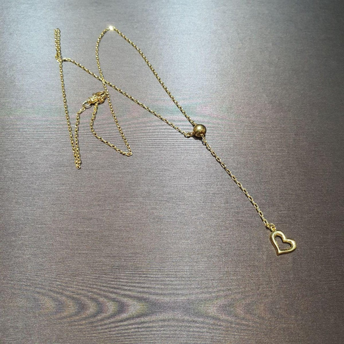 22K / 916 Gold Heart Adjustable Necklace Length - Best Gold Shop 22k gold 22k gold necklace 916 gold Necklaces