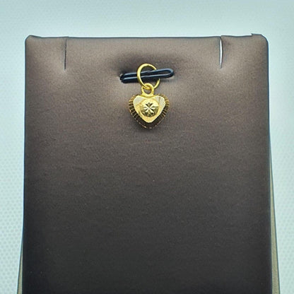 22k / 916 Gold Heart Cutting Pendant V5 - Best Gold Shop 22k gold 22k gold pendant 916 gold 916 gold