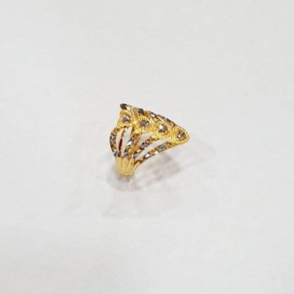 22k / 916 Gold heart ring 2 Tone - Best Gold Shop 22k gold 22k gold ring 916 gold 916 gold