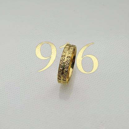 22K / 916 Gold High Polish Cutting Ring by Best Gold ShopRingsBest Gold Shop