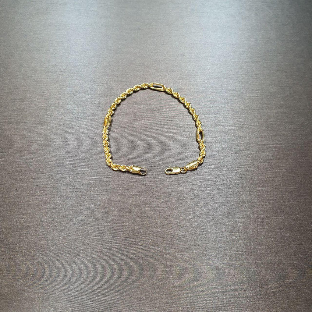 22k / 916 Gold Hollow C Design Rope Bracelet-Bracelets-Best Gold Shop