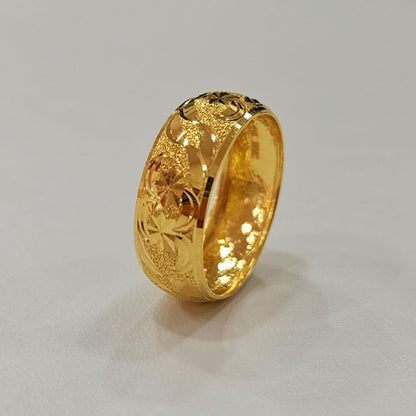 22k / 916 Gold Hollow Design Craving Ring V2 - Best Gold Shop 22k gold 22k gold ring 916 gold Rings