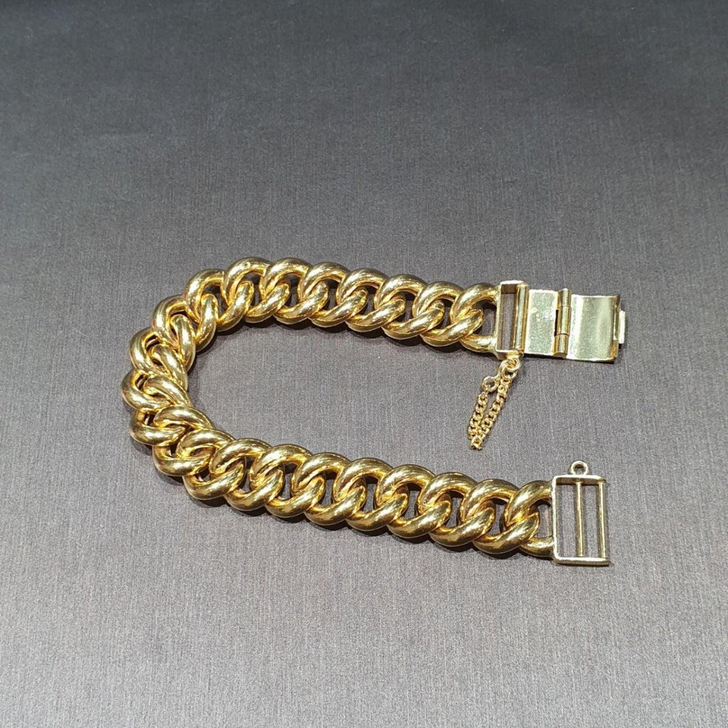 22k / 916 gold hollow Fish bone Bracelet by Best Gold Shop - Best Gold Shop 22k gold 22k gold bracelet 916 gold Bracelets