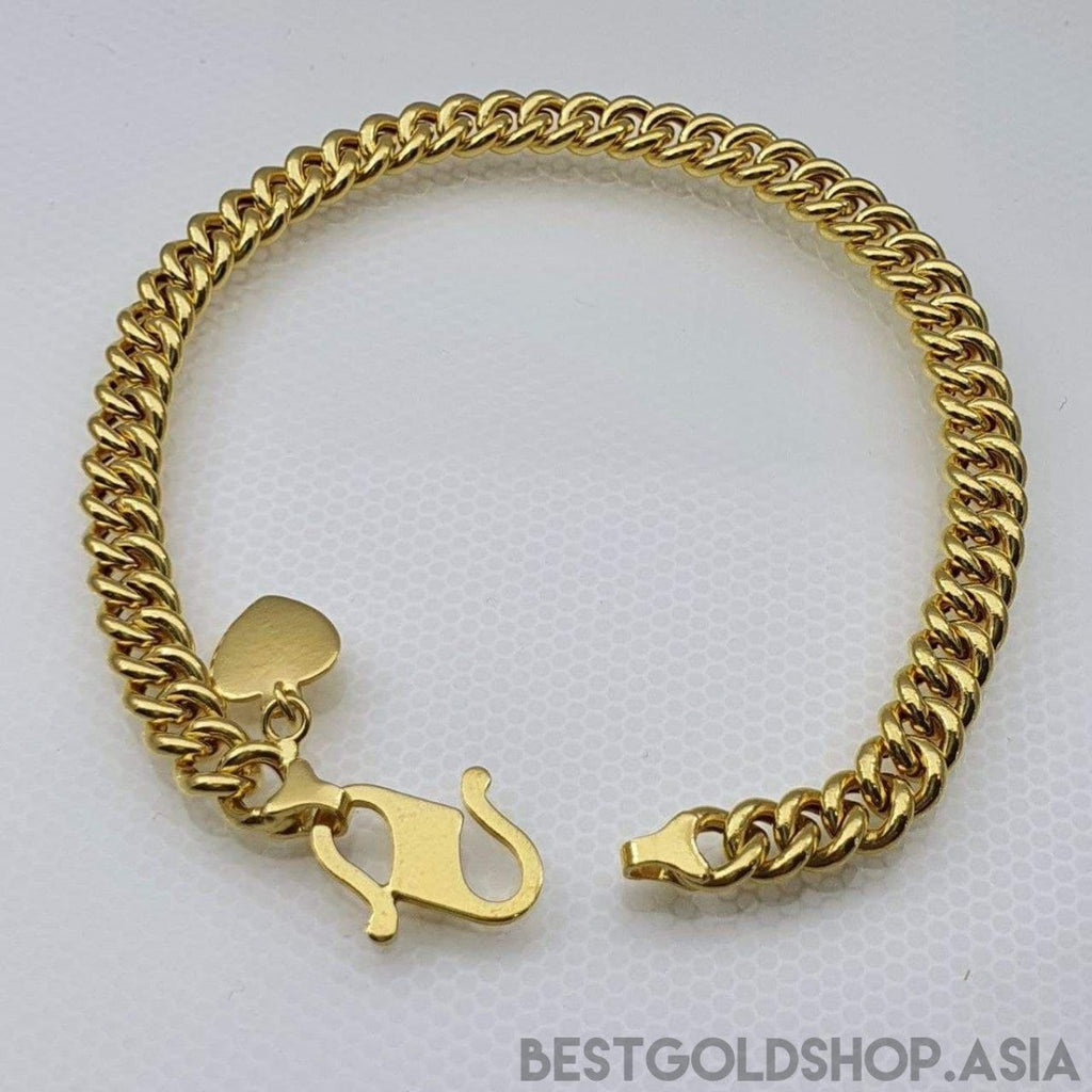 22k / 916 gold hollow Fish bone Bracelet by Best Gold Shop - Best Gold Shop 22k gold 22k gold bracelet 916 gold Bracelets