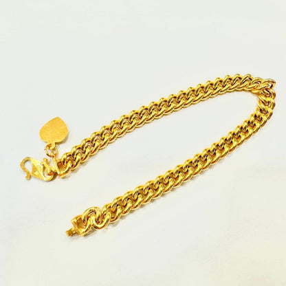 22k / 916 gold hollow Fish bone Bracelet by Best Gold Shop - Best Gold Shop 22k gold 22k gold bracelet 916 gold Bracelets