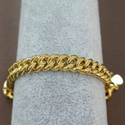 22k / 916 gold hollow Fish bone Bracelet by Best Gold Shop - Best Gold Shop 22k gold 22k gold bracelet 916 gold Bracelets