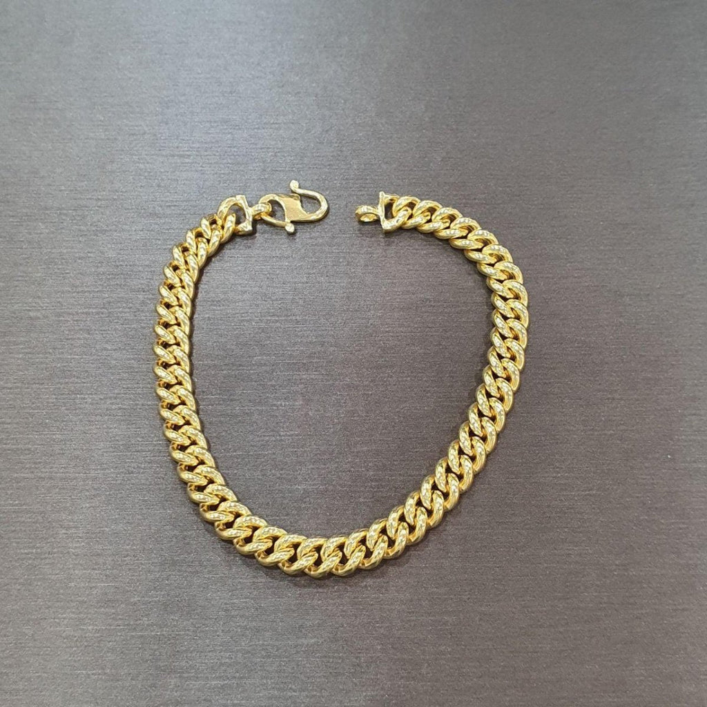 22k / 916 gold hollow Fish bone Bracelet by Best Gold Shop - Best Gold Shop 22k gold 22k gold bracelet 916 gold Bracelets