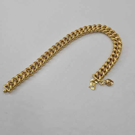 22k / 916 Gold Hollow Fish Bone Bracelet - Best Gold Shop 22k gold 22k gold bracelet 916 gold Bracelets