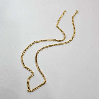 22k / 916 Gold Hollow Fish Bone Chain by Best Gold Shop - Best Gold Shop 22k gold 22k gold chain 22k gold necklace Necklaces