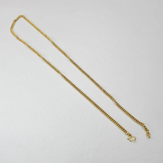 22k / 916 Gold Hollow Fish Bone Chain by Best Gold Shop - Best Gold Shop 22k gold 22k gold chain 22k gold necklace Necklaces