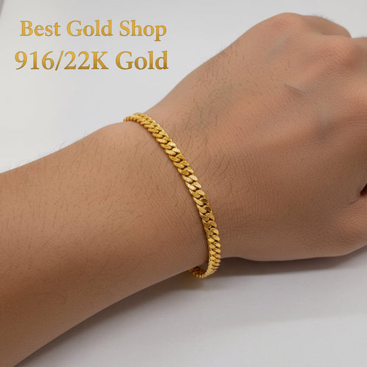 22K / 916 Gold hollow Milo/Cowboy Bracelet by Best Gold ShopBraceletsBest Gold Shop