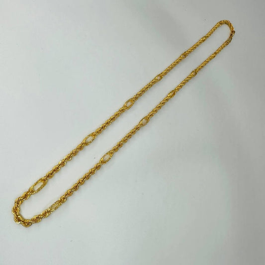 22k / 916 Gold Hollow Nexus Rope Chain - Best Gold Shop 22k gold 22k gold chain 22k gold necklace Necklaces