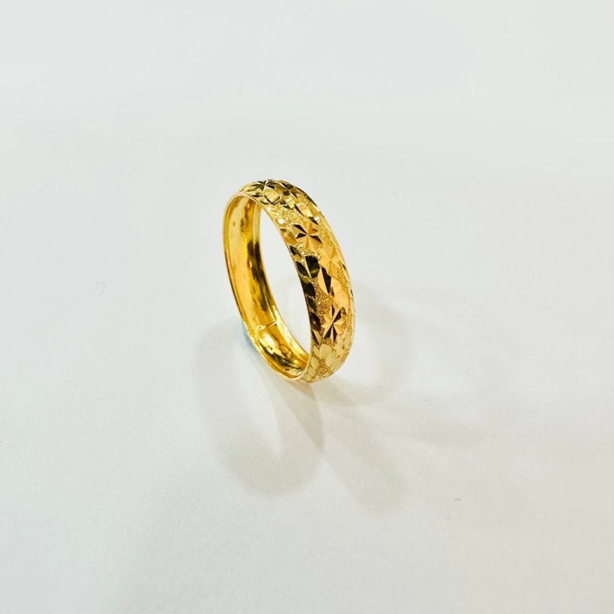 22k / 916 Gold Hollow Ring Design V4 - Best Gold Shop 22k gold 22k gold ring 916 gold 916 gold