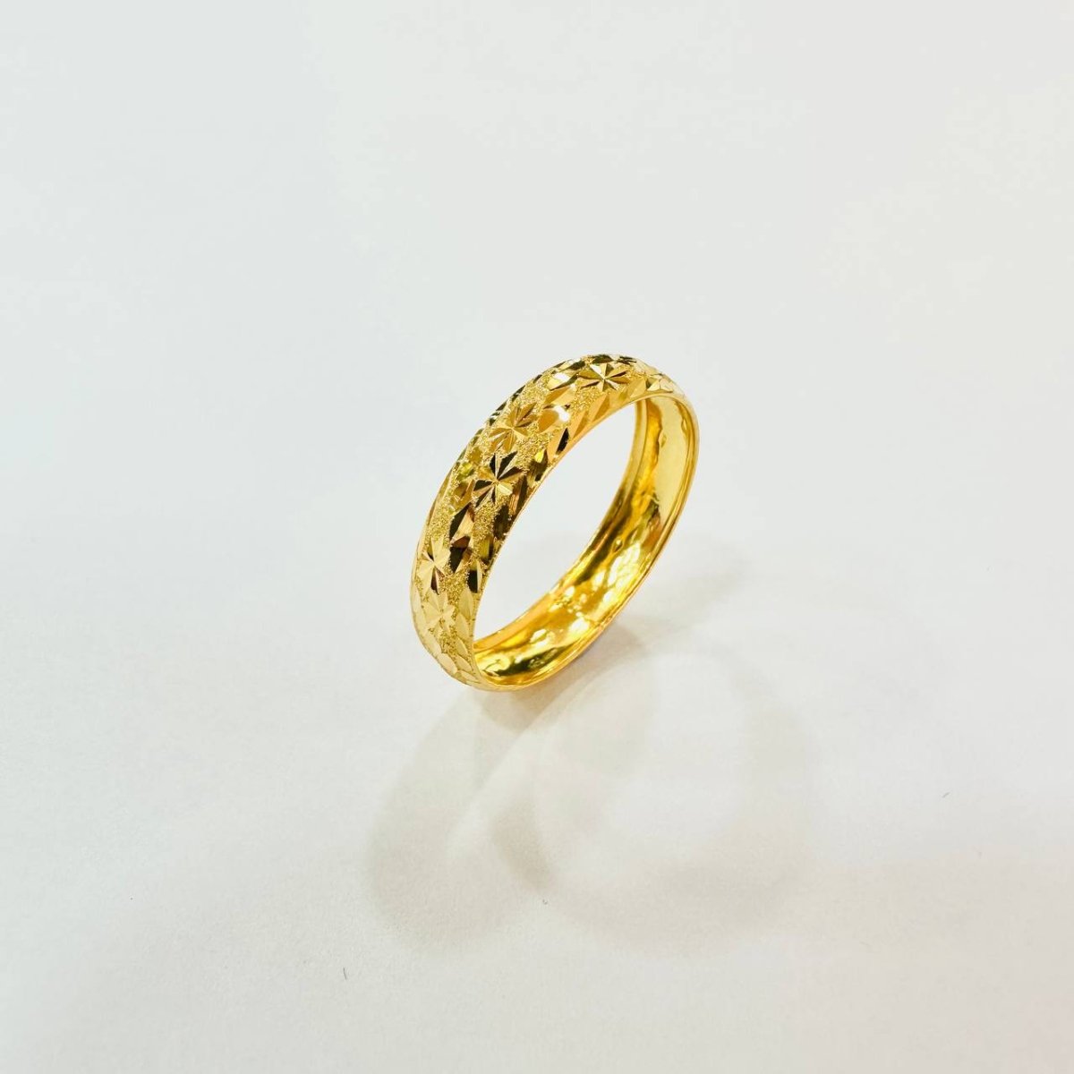 22k / 916 Gold Hollow Ring Design V4 - Best Gold Shop 22k gold 22k gold ring 916 gold 916 gold