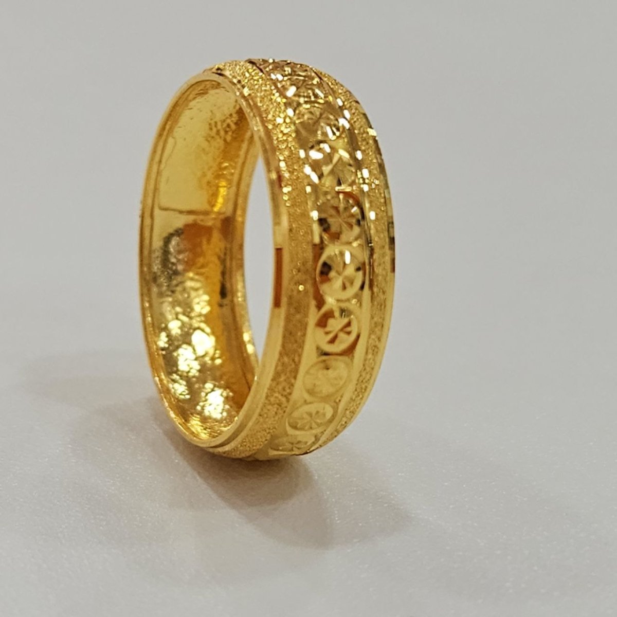 22k / 916 Gold Hollow Ring V7 by Best Gold Shop - Best Gold Shop 22k gold 22k gold ring 916 gold Rings