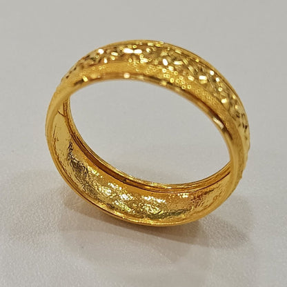 22k / 916 Gold Hollow Ring V7 by Best Gold Shop - Best Gold Shop 22k gold 22k gold ring 916 gold Rings